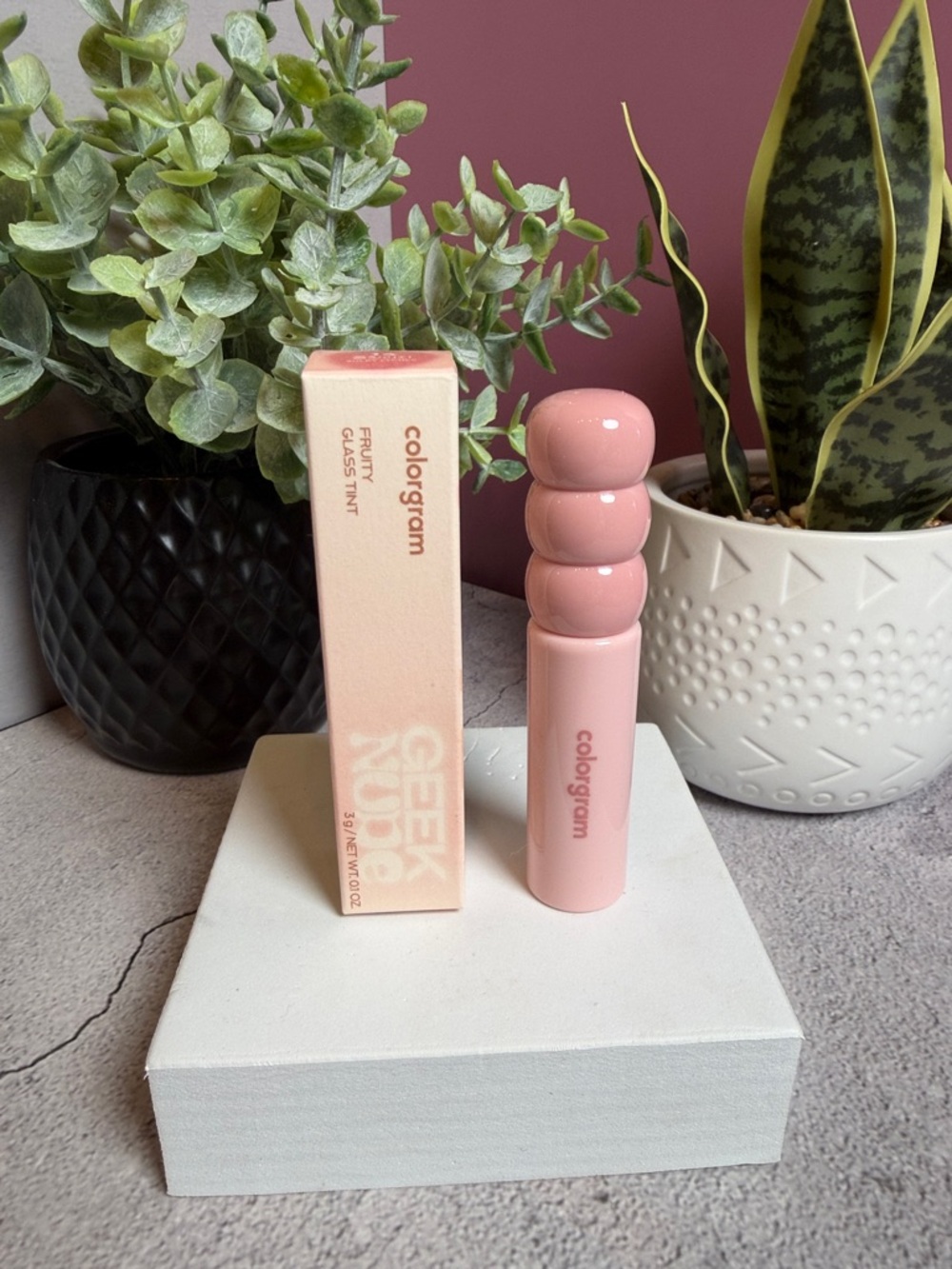 Colorgram Fruit Glass Tint Lip Gloss — Soft Pink Shine